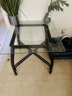 2 Glass End Tables