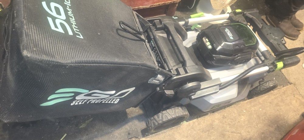 Ego 56v Lawn Mower And Charger And Battery