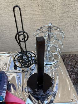 Paper Towel Holder And Coffee Cup