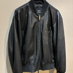 Armani Exchange Leather Jacket 
