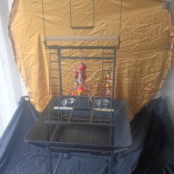 Deluxe Bird Stand with Swing and Toys