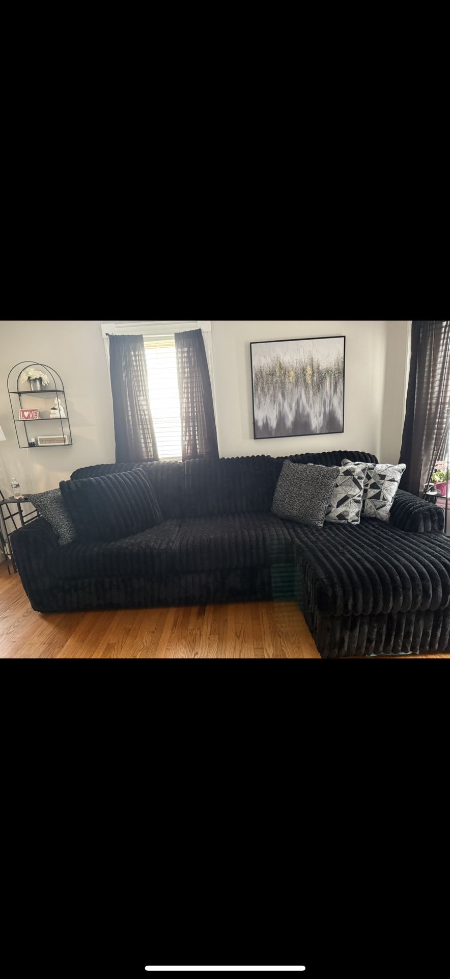 Black Couch Super Comfy