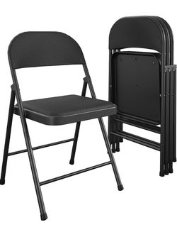 Folding Chairs - 4 Black
