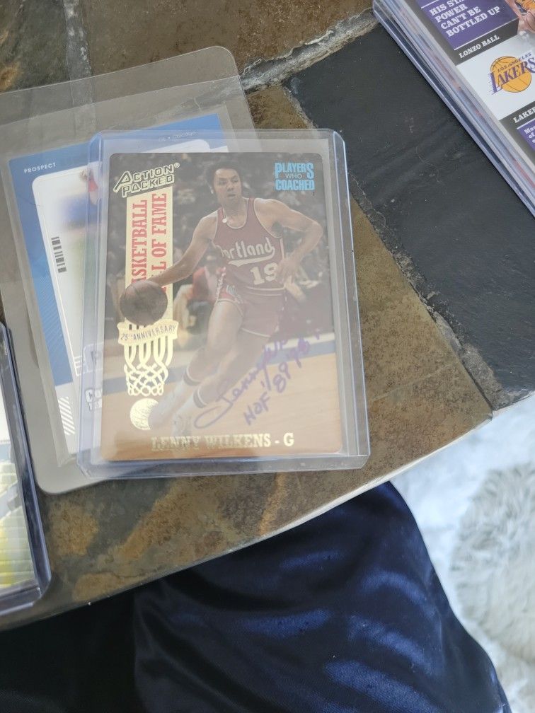 Lenny Wilkins Signed Incription Hof 89 98 10