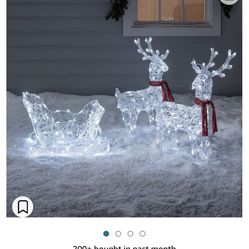Christmas Reindeer And lights Set