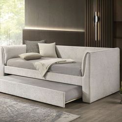 TWIN DAY BED WITH TRUNDLE ( FREE DELIVERY )
