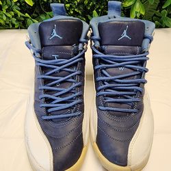 Air Jordan 12 Retro Blue Suede Obsidian Men’s Size 8 130690-404