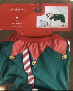 Elf dog holiday pajamas (medium)