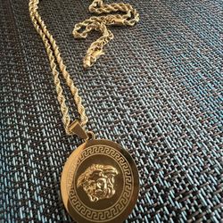 Versace gold necklace
