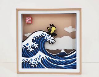 Pikachu Surf Wall Art