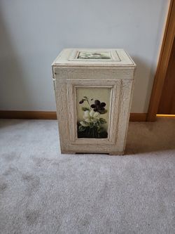 Decorative End Table  With Storage