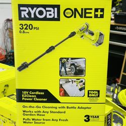 RYOBI ONE+ 18V EZClean 320 PSI 0.8 GPM Cordless Battery Cold Water Power Cleaner (Tool Only)