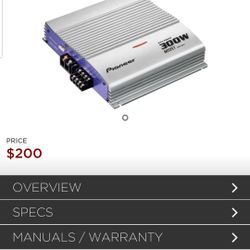 Amp For Car Speakers Used 