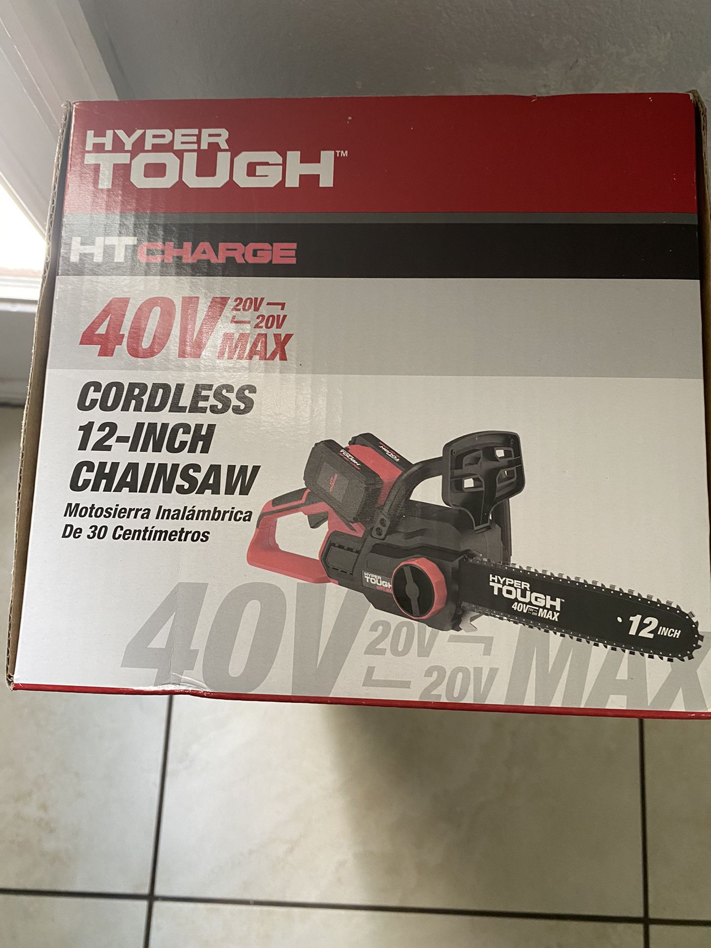 Hyper thought 40v 12” cordless chainsaw