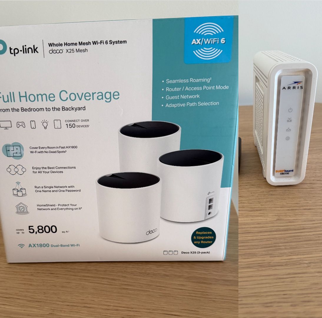 Modem And Mesh WiFi Set Up