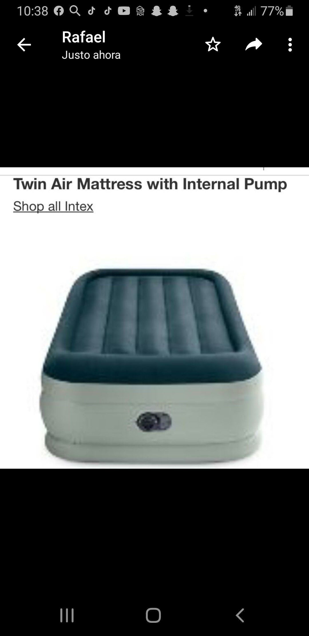 Intex Elevated 18" Premium Comfort Twin Air Mattress with Internal Pump Shop all Intex