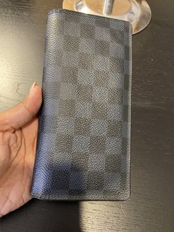 Louis Vuitton Brazza Wallet in Graphite Damier