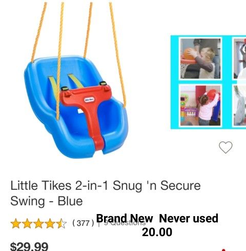 New Little TIKES Baby Swing