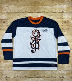 Vans Treble Rose Stripe Graphic Hockey Jersey #66 Men’s Size Large Classic Fit