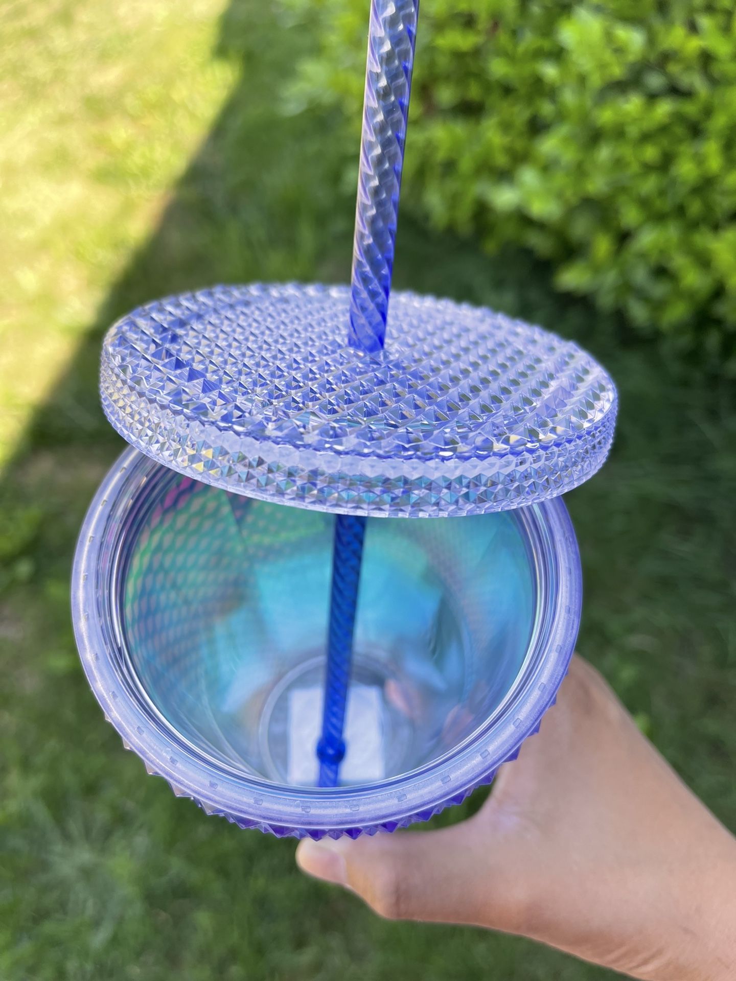 Starbucks Blue Bling Ombr Studded Tumbler