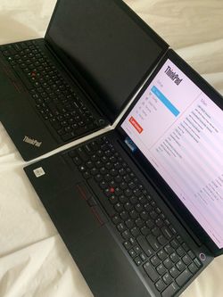 (2) Lenovo Thinkpad E15 Quad core 10th gen