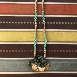 # 1 DEAL Beaded Necklace With Artistic Pendant  