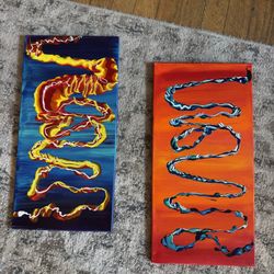 Vibrant Abstract Canvas Art – 12x24