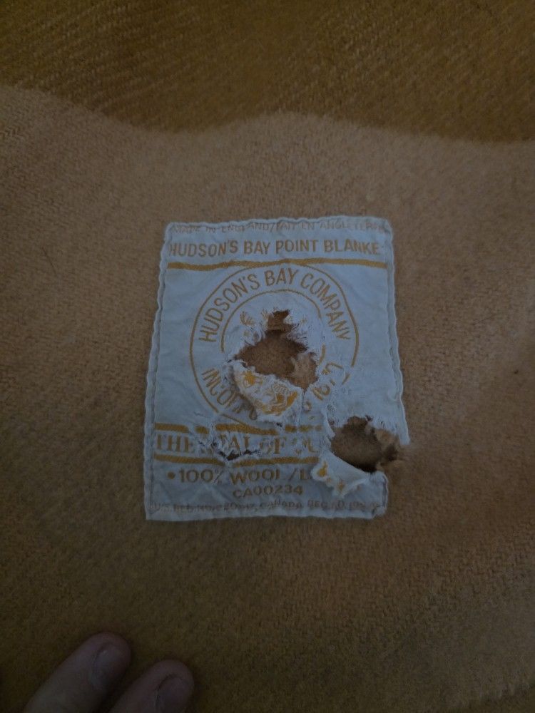 Vintage Hudson Bay Wool Blanket
