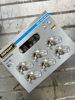 Defiant Brandywine Bed and Bath Door Knobs 6-Pack