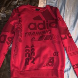 Adidas Red Active Sweater Size Small