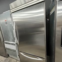 KitchenAid Bottom Freezer Built In 36” Fridge Counter Depth 
