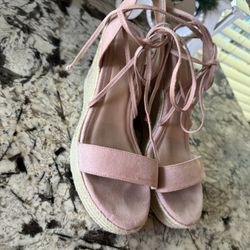Pink wedges Women
