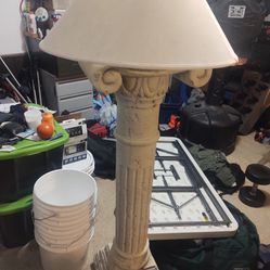 Greek Pillar Lamp. Heavy 