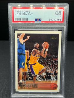 1996 Topps Kobe Bryant #138 Rookie RC PSA 9