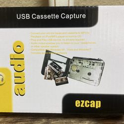 USB Cassette Capture by ezcap-NEW! Still in box in original packaging