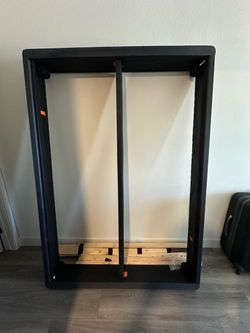Navy Blue, Full Size Bed Frame with Wood Slats