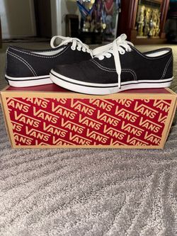 Vans Low-Top Canvas Sneakers Black White