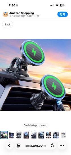 New in box! 2-in-1 15W Magsafe Car Mount Charger, Magnetic Wireless Car Charger, 360° Dashboard & Air Vent Phone Mount, Phone Holders for Your Car, Ca