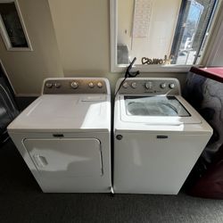Maytag White Washer And Dryer Set