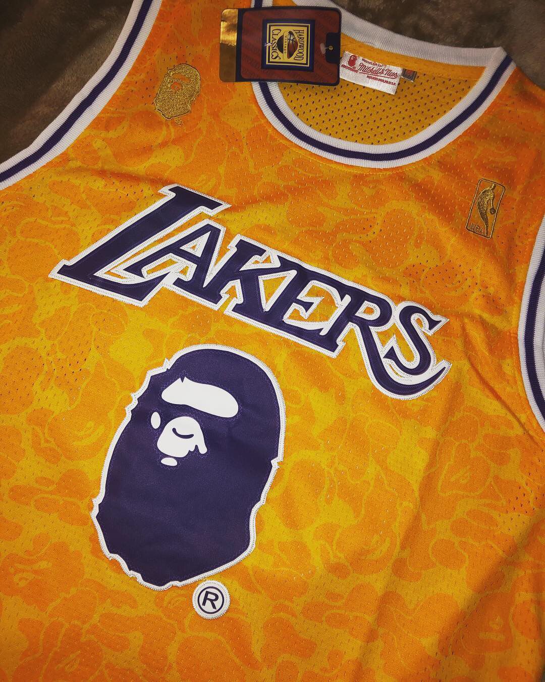 BAPE Los Angeles Lakers Jersey SIZE S M XL $50 for Sale in Redondo Beach,  CA - OfferUp