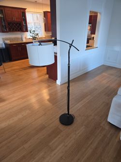 Arc Floor Lamp with Drum Shade