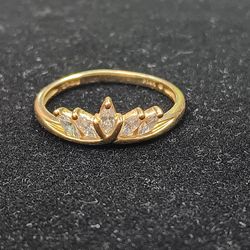 Yellow Gold - Tiarra -Cz - 14k (RING)