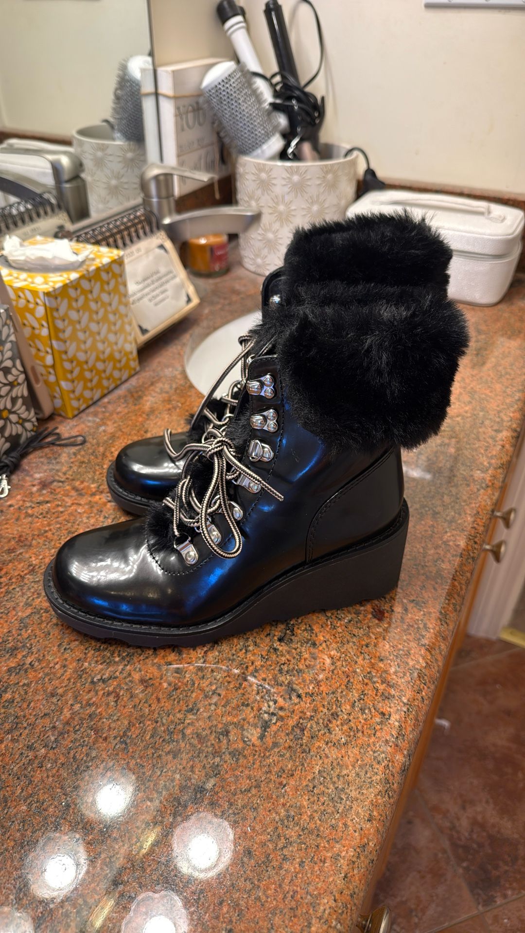 INC International Concepts, Black Booties Size 6M