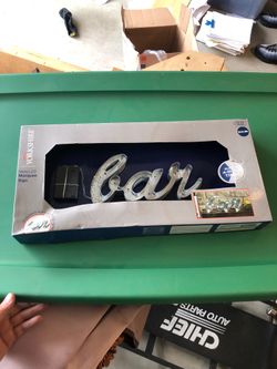 BAR light sign