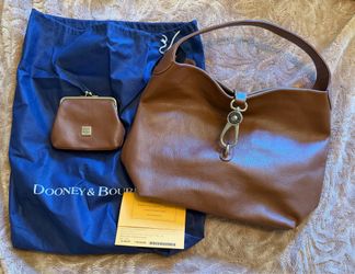 VINTAGE LEATHER DOONEY BOURKE SHOULDER BAG