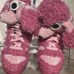 *Mismatched*  2013 JS Jeremy Scott Adidas Originals Pink Poodles 4.5 & 5.5