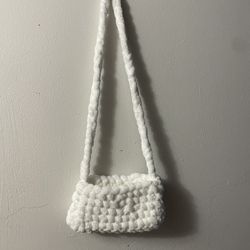Crochet White Purse 