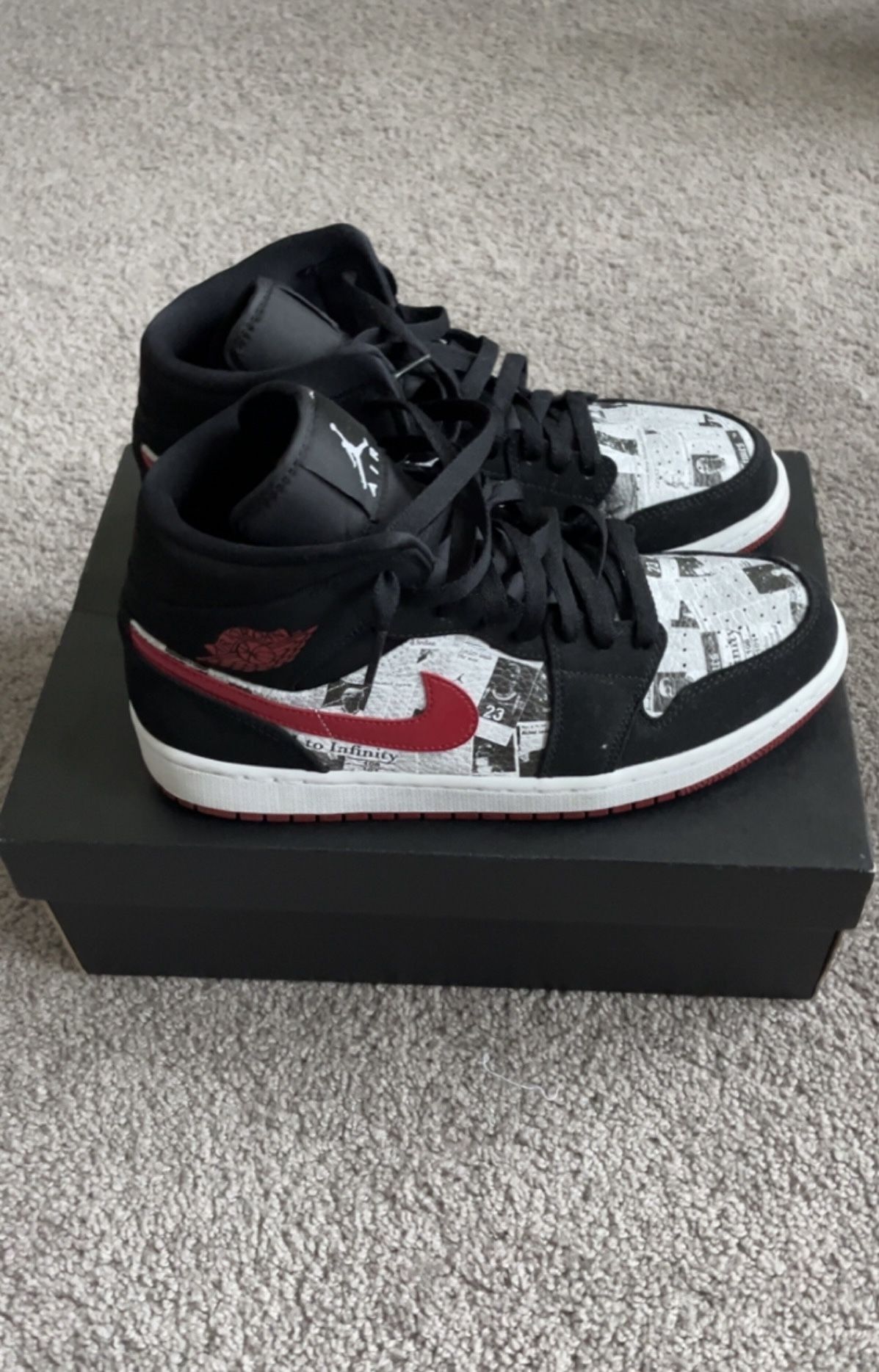 Jordan 1 Mid Newspaper 