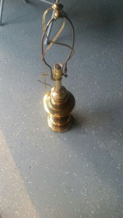 Antique lamp two brass