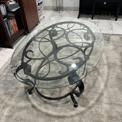 Glass Top Coffee Table 
